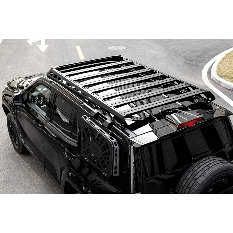

Black Roof Rack Corrosion Resnce Durable Car Roof Rail Aluminum Alloy Electrophoresis + Powder Coating 400
