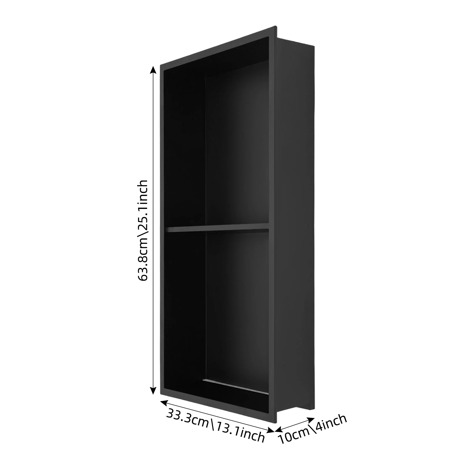 12x18in/24in/36in RGB RVS Douche Niche Badkamer Wandnische 2/3 Laags Wand Douche Niche 12V 24W