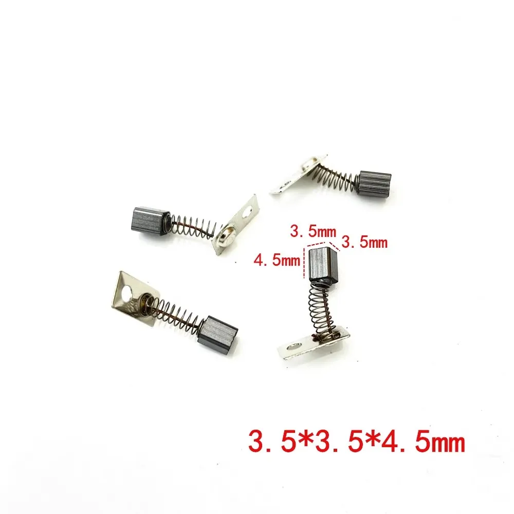 10PCS/LOT, 3.5X3.5X4.5mm Carbon Brushes For SAESHIN Korea 204 Grinding machine,Engraving machine,Electronic pen etc.