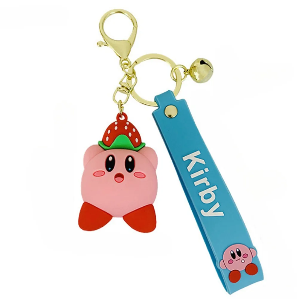 

Мультяшный милый брелок со звездой Кирби, клубничный шеф-повар, любовь, гамбургер, звезда Кирби, разные варианты стиля, автомобильный брелок, подвеска для пары, сумка