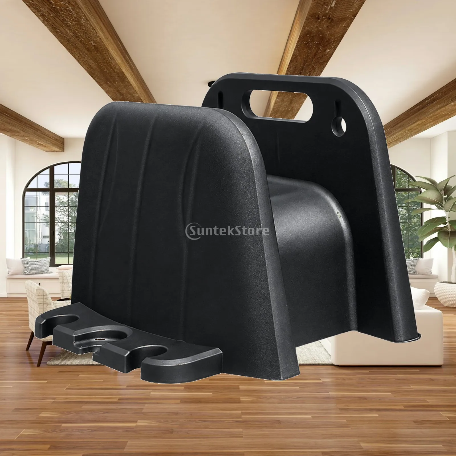 Wall Mount Garden Hose Storage Rack Holder for Water Hose Organizer with Reel Support and Front Slots