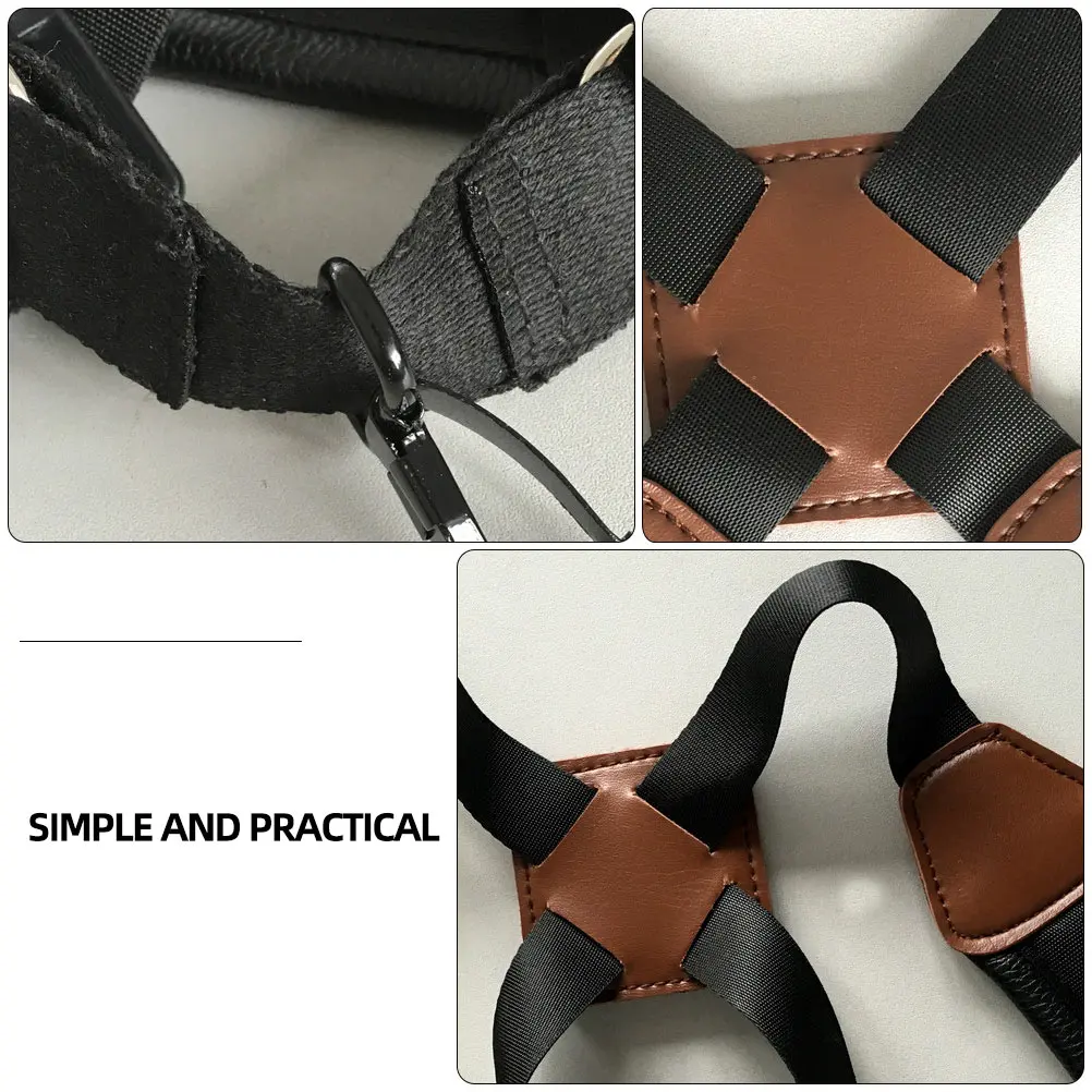 

Saxophone Shoulder Strap Adjustable Faux Harness Comfortable Padded Safe Durable Accessories Musical Instruments