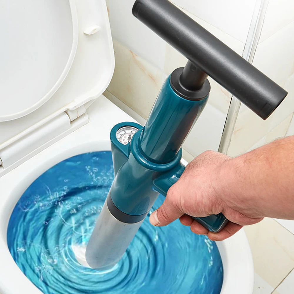 

High Pressure Drain Plunger Toilet Plunger Dredge Clog Remover Air Drain Blaster for Bath Toilets Bathroom Shower Sink Bathtub