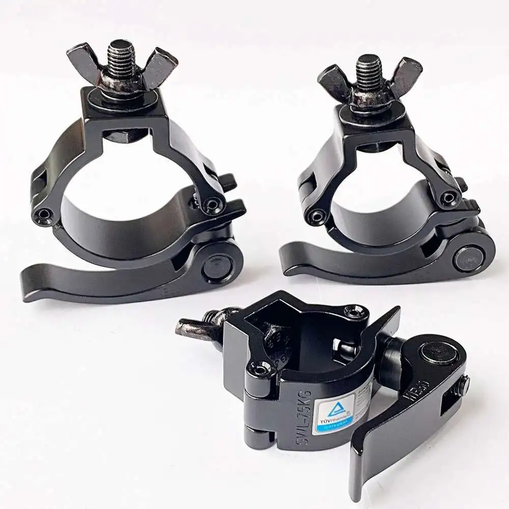 

25/30/35/40/45/50mm Clamp Aluminum Quick Release Handle Fast Lock Clamps Stage Lighting Truss Tube Mount Hanger Claws Hooks DJs