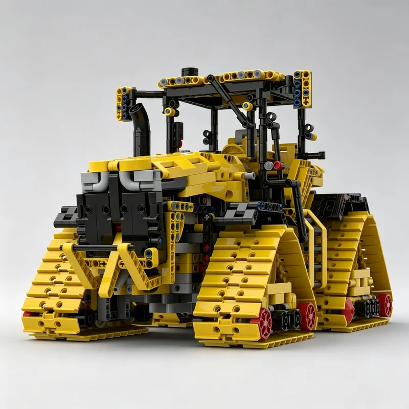 3246PCS MOC Combined Farm Tractor With Mower Agricultural Vehicle Model Building Blocks DIY Assembly Toy Adult Collector Desktop