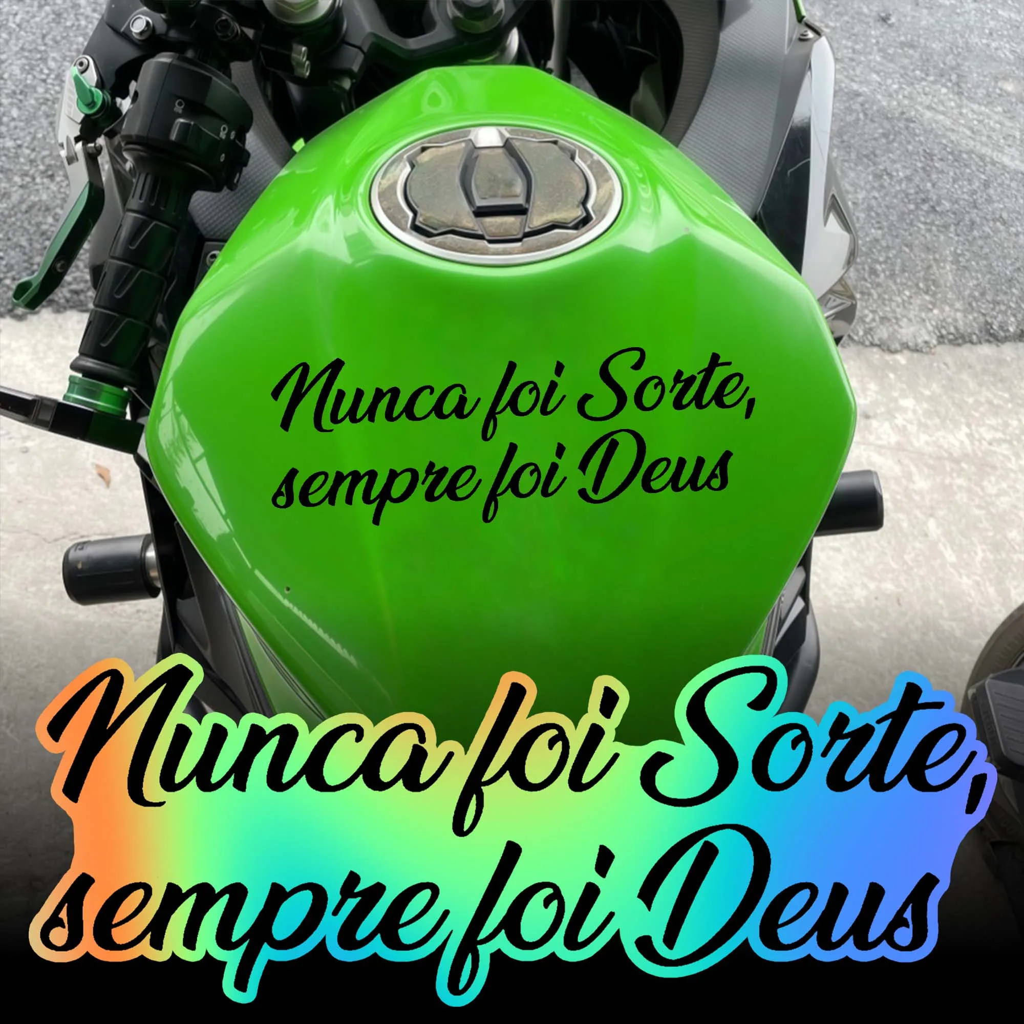 

Водонепроницаемая самоклеящаяся виниловая наклейка на мотоцикл с тематикой веры, 1 шт., для топливного бака, кузова, окна автомобиля