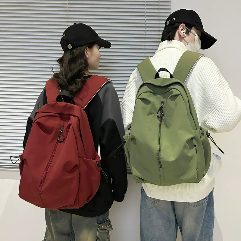Nylon Solid Zipper Student Backpacks High Quality Large Capacity Ladies Bags 2025 High Quality Casual Versatile New backpacks 가방