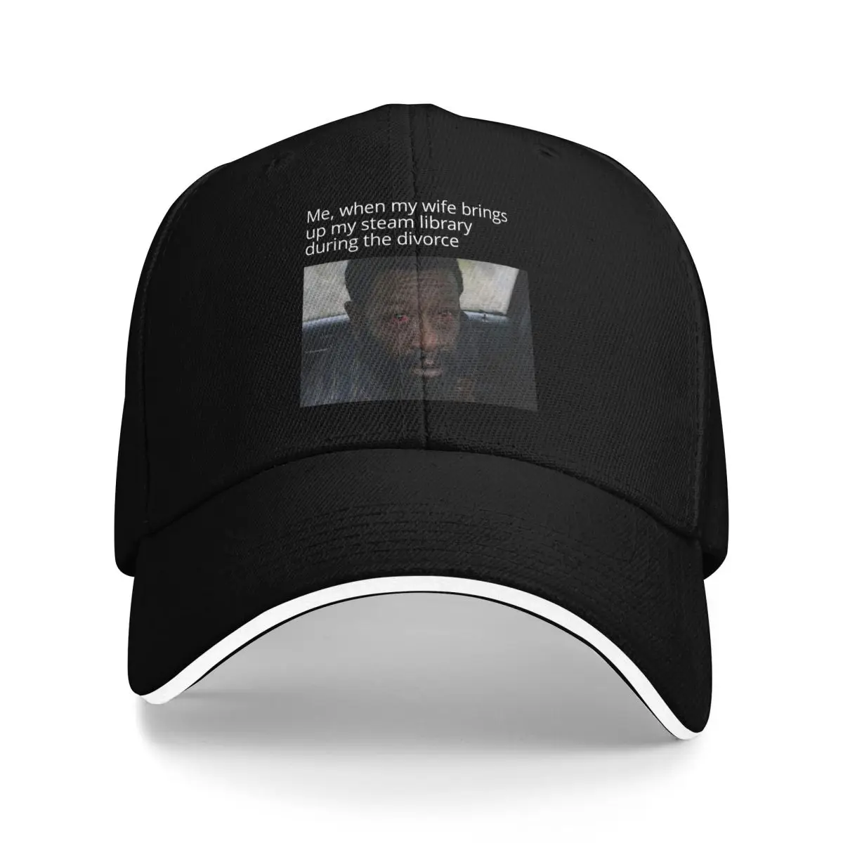 Baseball Caps Funny Game Lover Meme When My Wife Brings Up My Library During The Divorce Casquette Men Women Casual Spring Hats