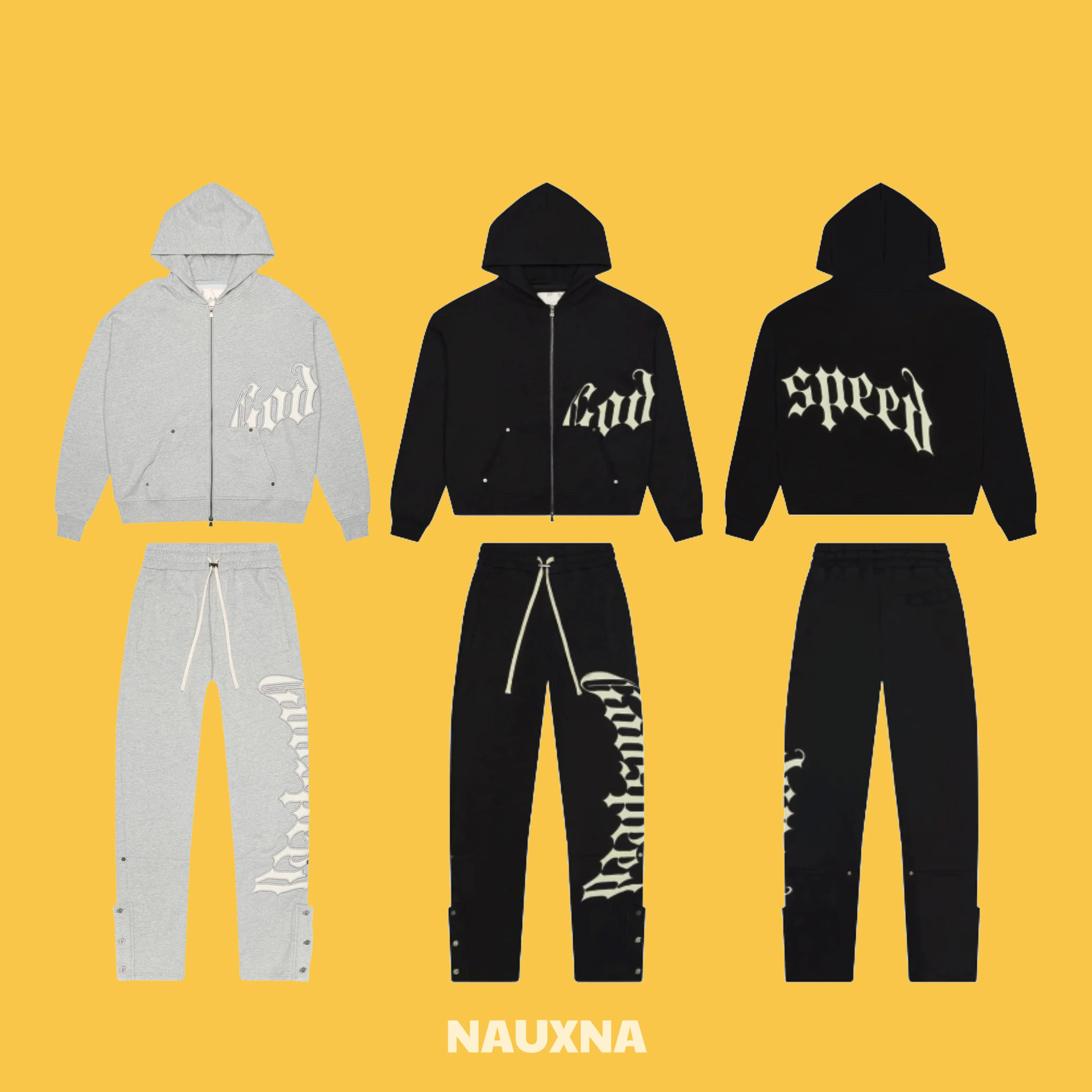 

Комплект GODSPEED: вышитый кардиган-худи и повседневные брюки для подростков, осенний модный ансамбль с длинными рукавами