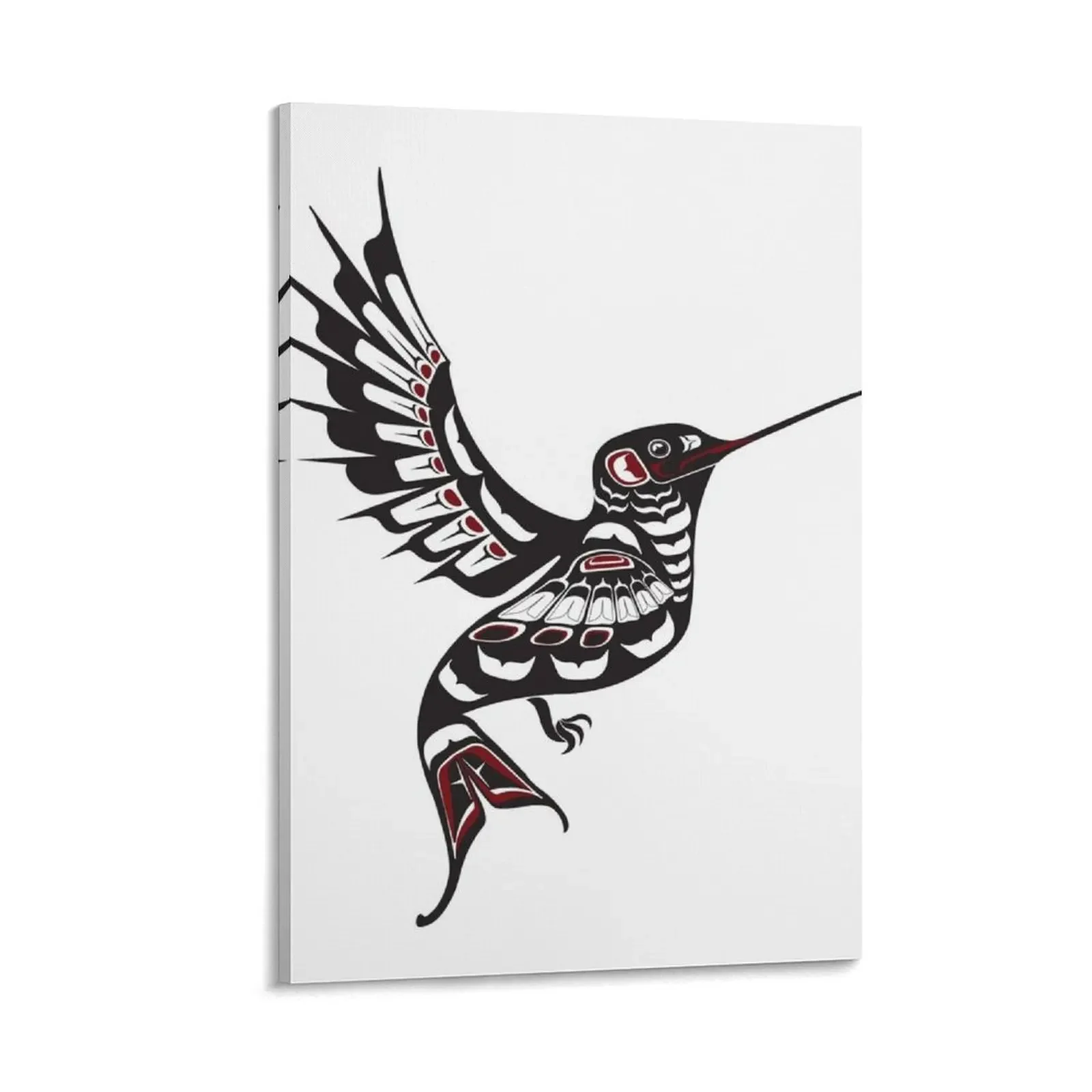 

Pacific Northwest Hummingbird native american salish formline art colibrí Canvas Painting decorative pictures for the room