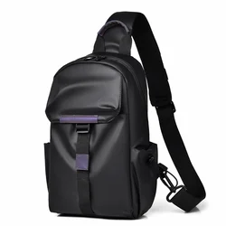 Men's Chest Bag Fashion Shoulder Crossbody Bags for Man 2024 Waterproof Sling Pouch Sports Chest Rig Male Handbag Body Bag