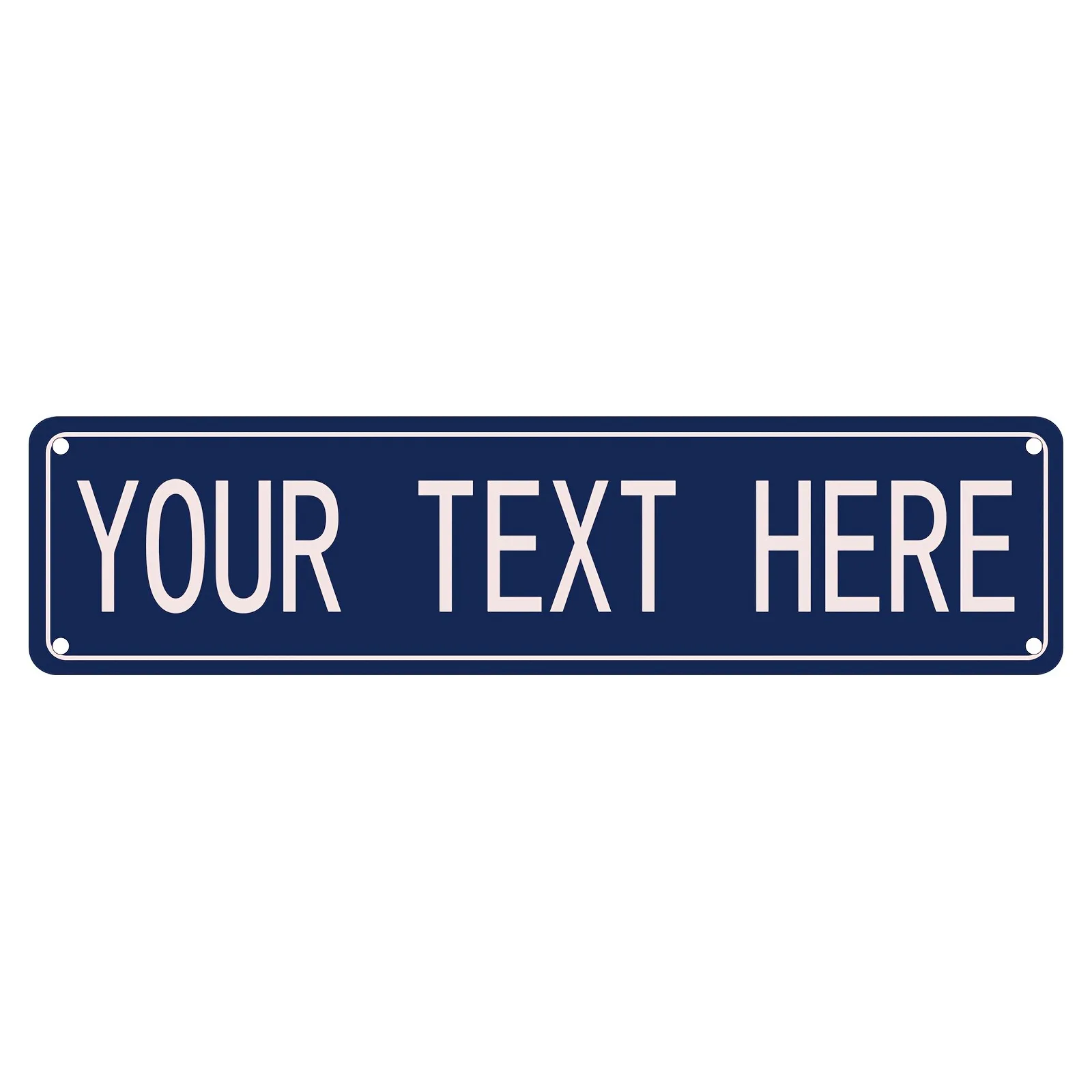 Personalized Custom Aluminum Street Sign Create Your Own Name/Text Plaque Durable Decor for Indoor Outdoor Use
