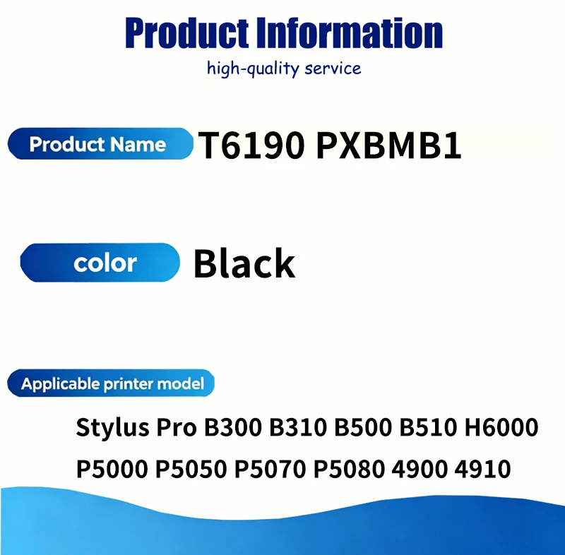 1/2/3pcs C13T619000 T6190 Maintenance Tank Box for EPSON Stylus Pro B300 B310 B500 B510 H6000 P5000 P5050 P5070 P5080 4900 4910