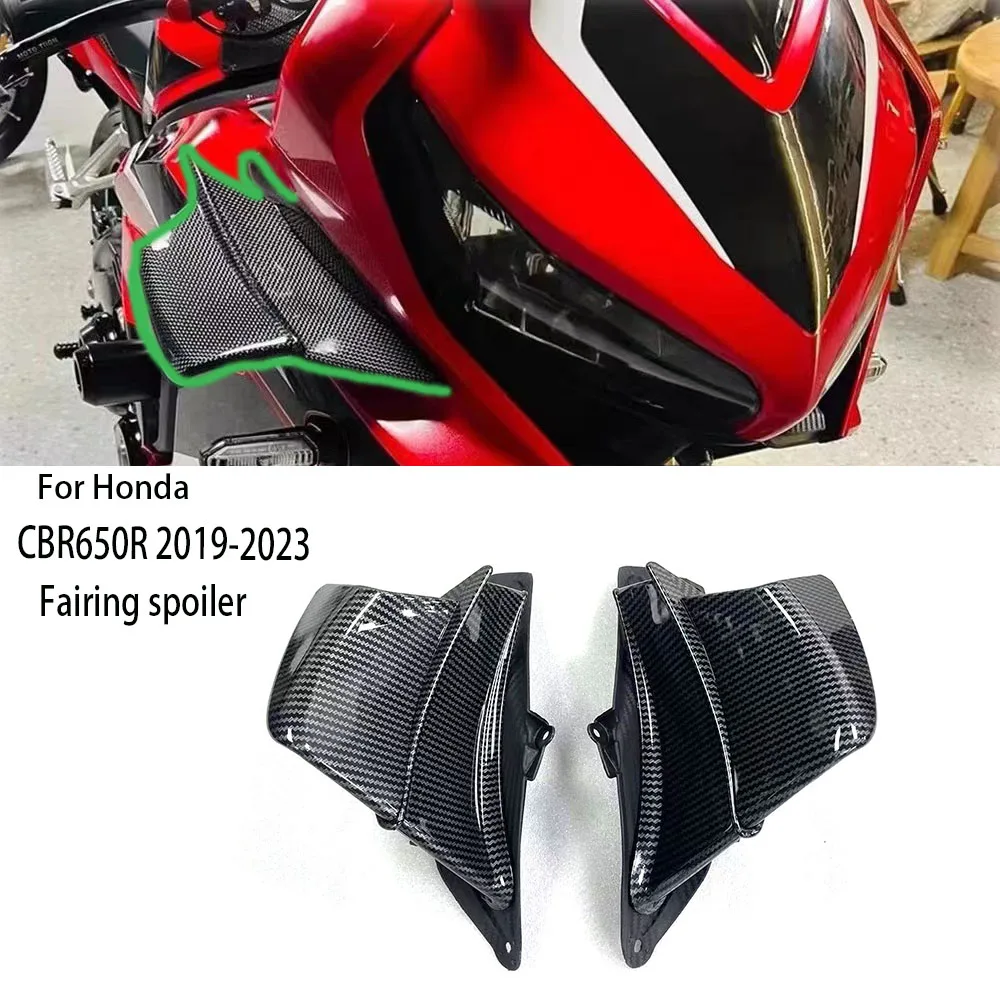 

For Honda CBR650R 2019-2023 Winglet Aerodynamic Side Wind Fin Spoiler CB650R ABS Front Fairing Protector Wing Cover