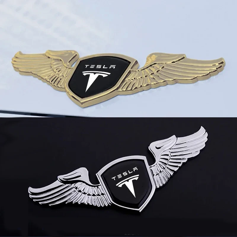 

Zinc Alloy Car Front Bonnet Sticker Emblem Exterior Decal Accessories for Tesla Model 3 Y S X Roadster P75D P85D P90D P100D