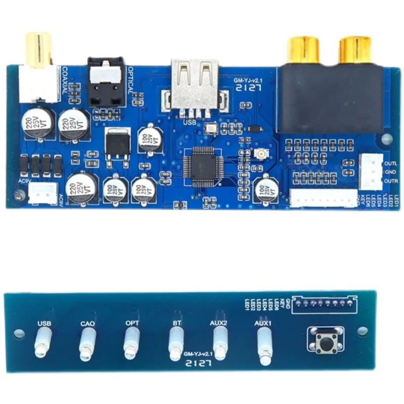 SJ02 DAC Audiophile HiFi Decoder Board 192KHz 24BIT Optical Coaxial USB Bluetooth 5.0 USB Drive