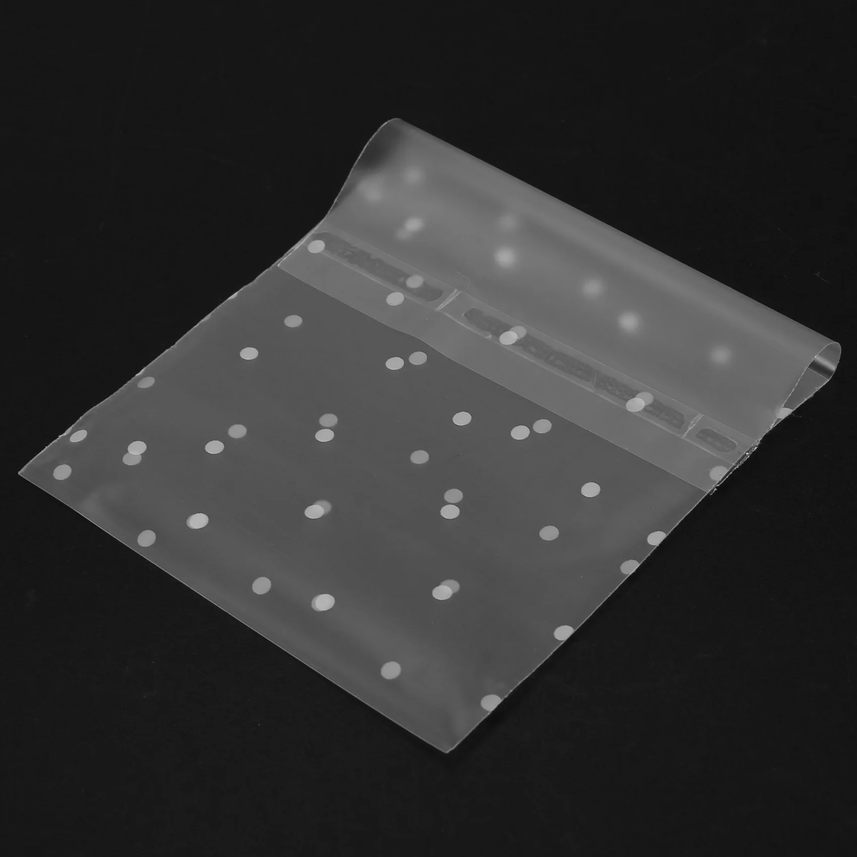 NEW HOT In Stock-200 Pcs Self Adhesive Candy Bag Cookie Bags Self-Adhesive Sealing Polka Dot Clear Bags Plastic Party Bag For Co
