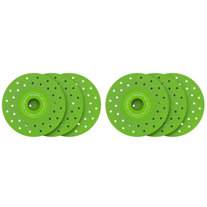 Stock Quantity 6PCS 115MM Vacuum Brazed Ultra-Thin Multi-Pore Flat Abrasive Sheet Disc For Porcelain Glass Ceramic Tile Marble
