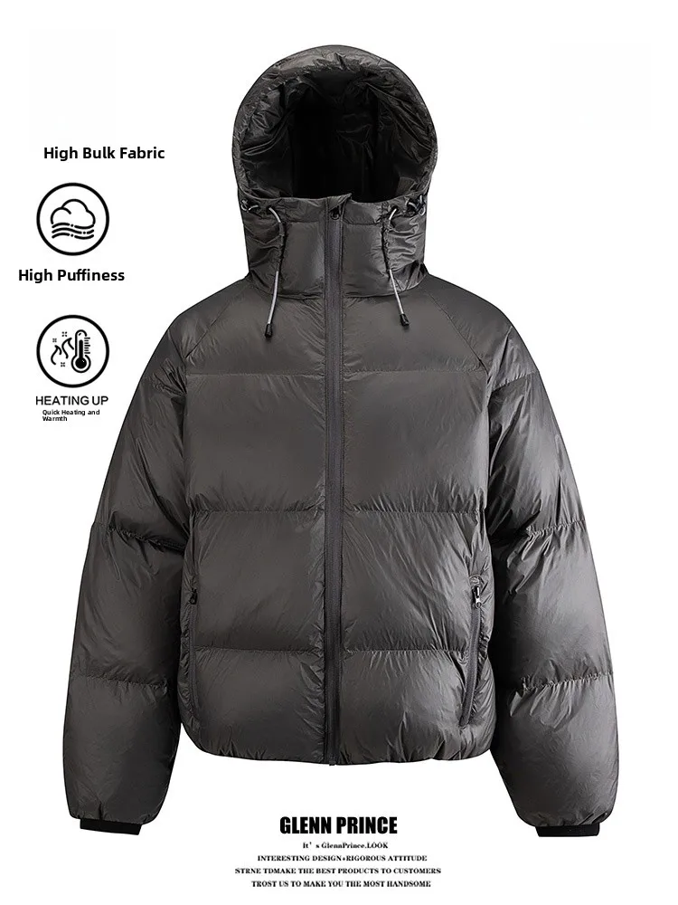 

GPstudio Модная легкая мужская куртка-пуховик с капюшоном для активного отдыха, утепленная, морозостойкая, теплая, из нейлоновой ткани