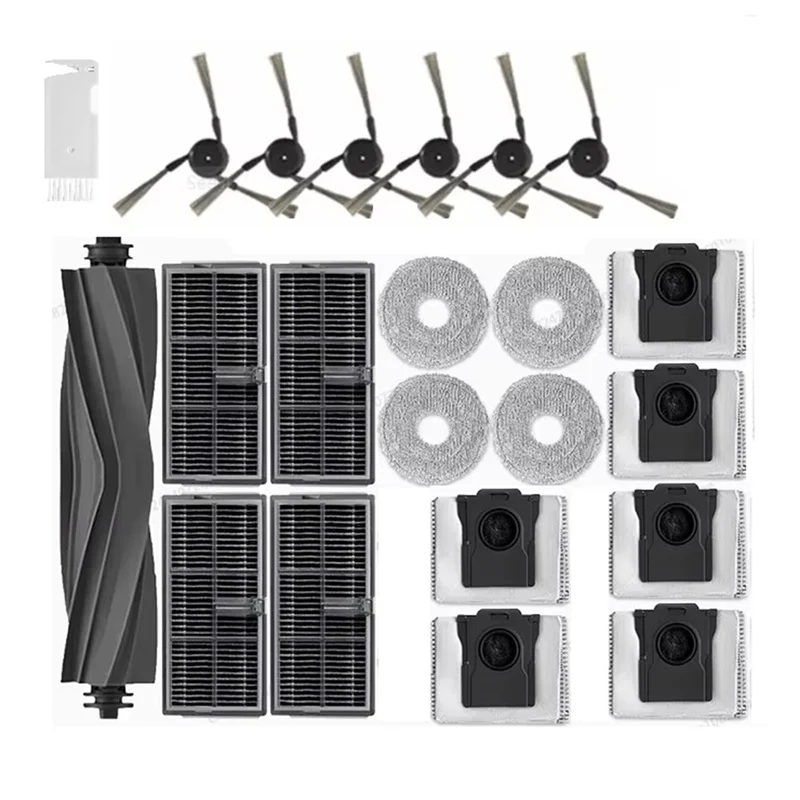 

【Подходит!】Для Dreame L40/X40 Ultra резиновая основная боковая щетка, тканевый мешок для пыли, аксессуары для фильтров