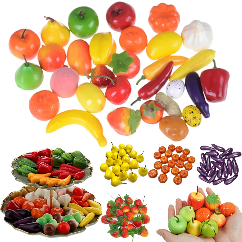 20 piezas frutas artificiales y verduras, Mini espuma para Festival, diseño de lugar de reunión, decoración de exhibición de ventana, adorno para el hogar TMZ