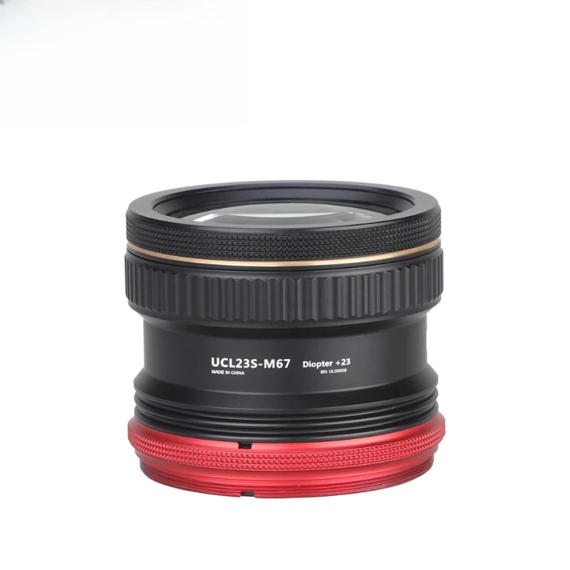 UCL23S-M67 + 23 full frame size macro lens waterproof close-up lens diving
