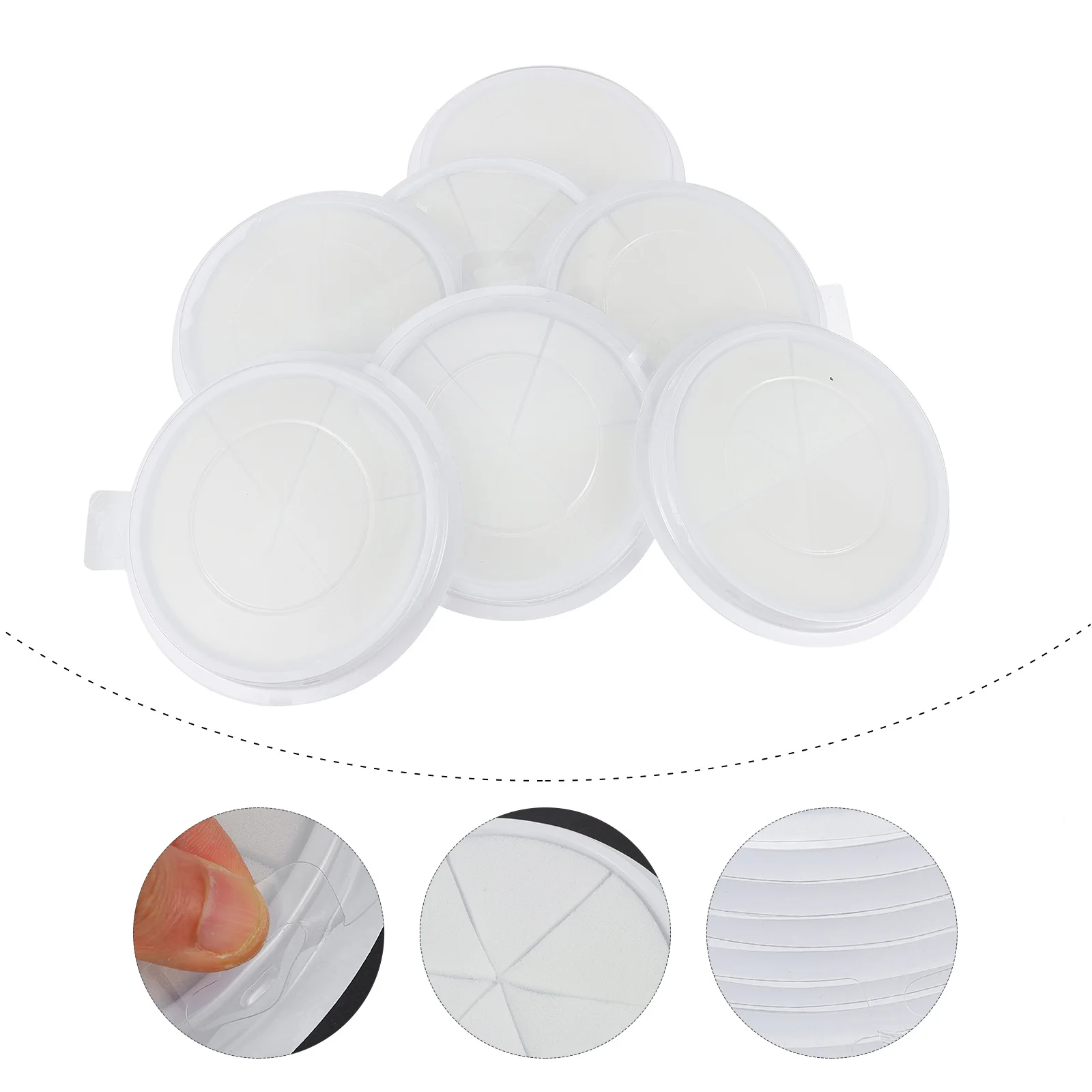 

10Pcs Blank Ink Pads for Children Finger Painting No Color DIY Stamp Pads High Density Absorbent Kids Graffiti Art Supplies