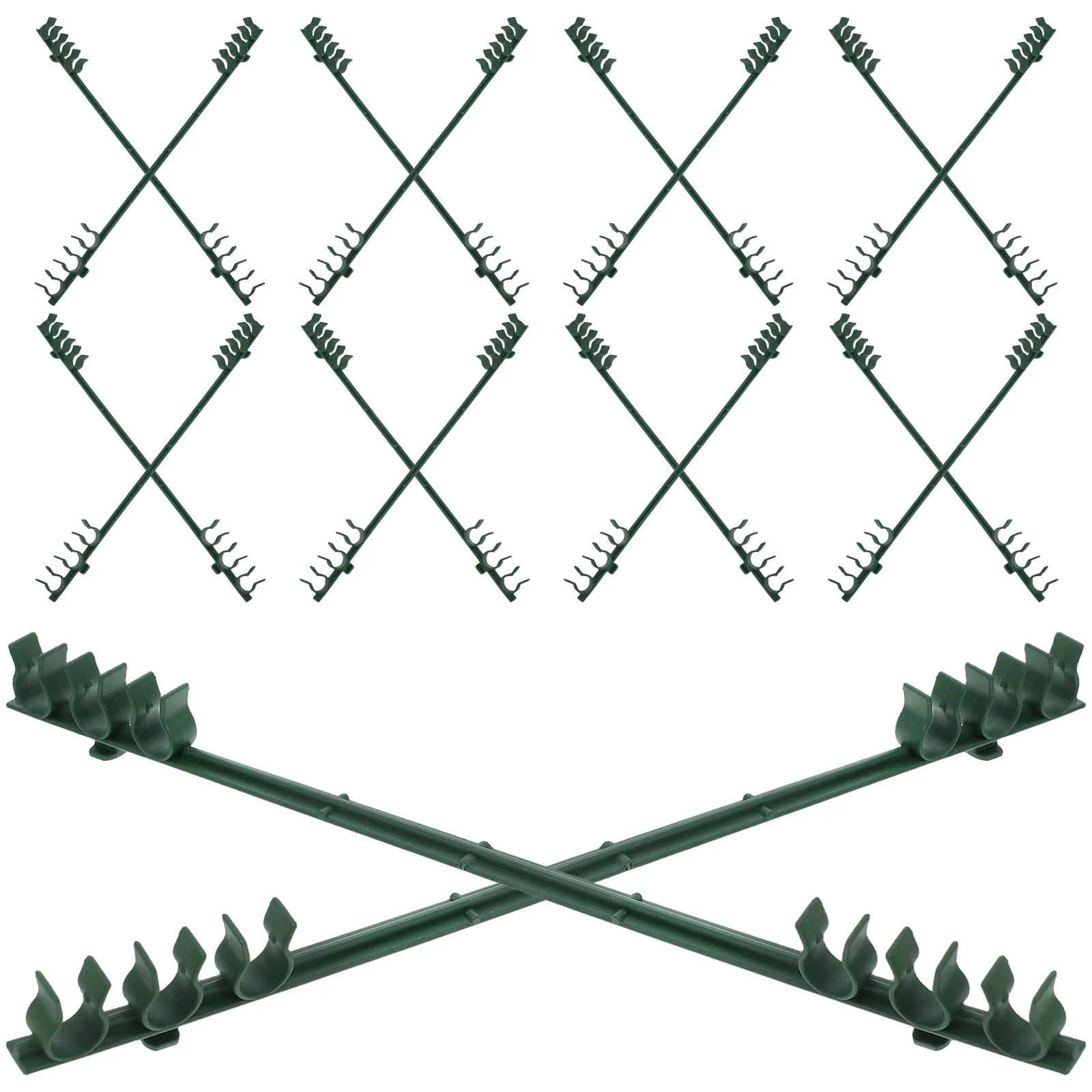 

20 Pcs Garden Rod Connectors Durable Plastic for 8mm Tubes Plant Trellis Clips Greenhouse Tools Hardware Fittings
