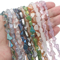 20pcs 7x12MM Irregular Shape Crystal Glass Beads For Jewelry Making Supplies DIY Crystal Crafts Beading Charms for Decoration