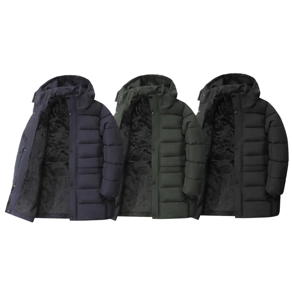 معاطف شتوية جديدة للرجال، سترات شتوية فاخرة للرجال، أغطية سميكة ومعاطف جلدية، سترات رجالية بأكمام طويلة لعام 2025 #1