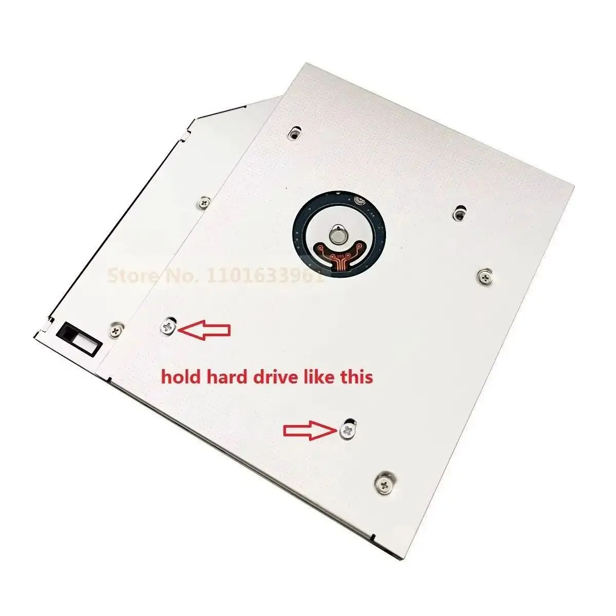 2nd 2.5 Hard Drive HDD SSD Optical Bay Caddy Frame Bracket Adapter for HP EliteBook 8440p 8530p 8470p 6930p 8540p 8460p 8470p