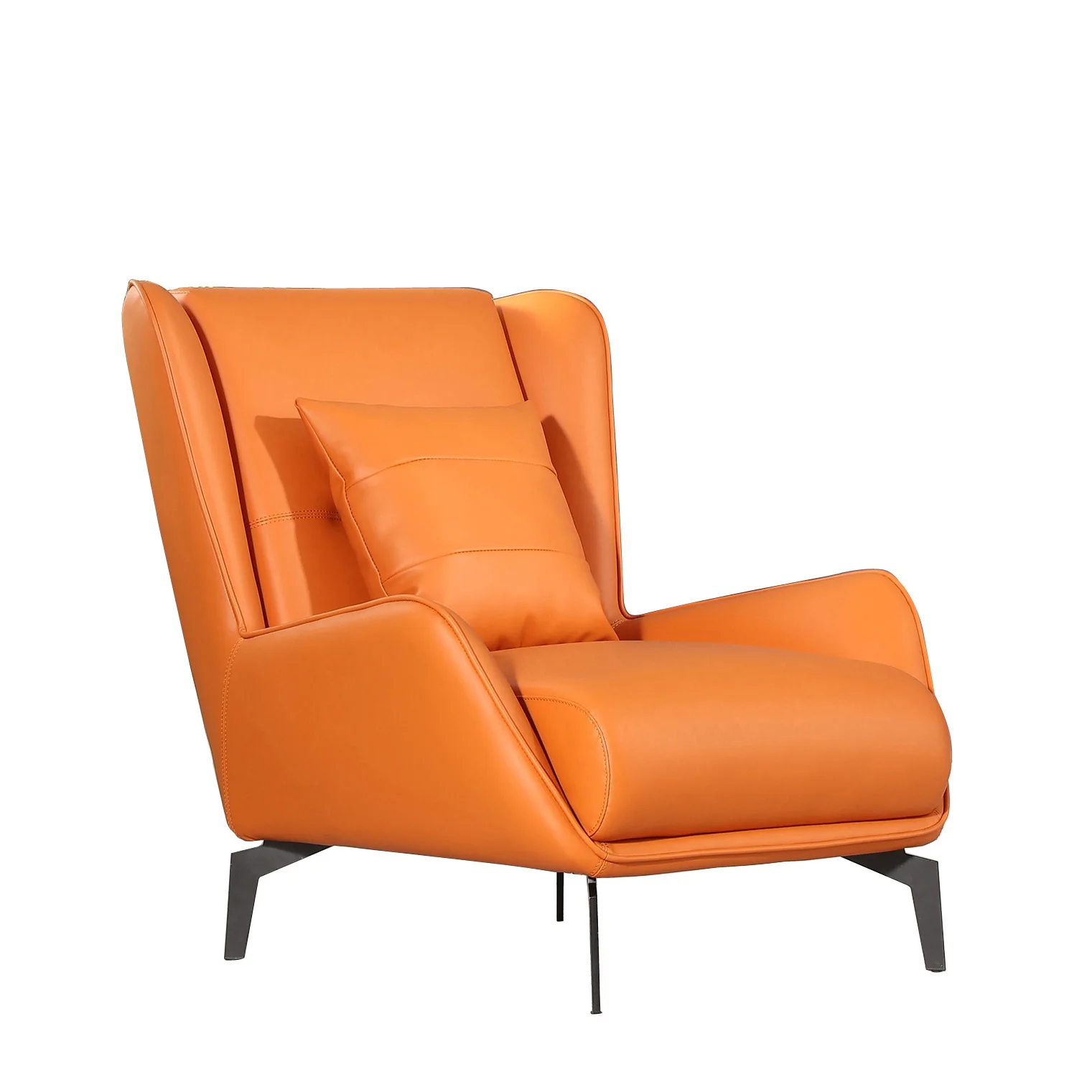 

✗x Modern Minimalist Living Room Relaxation Comfortable Genuine Leather Single Seat Sofa Recliner^