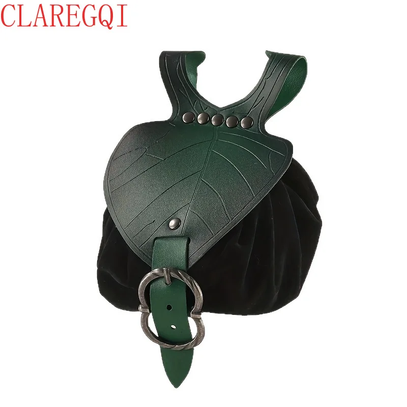 Hot selling medieval leaf waist bags, wallets in various shapes, versatile for daily use, Renaissance role-playing, Halloween