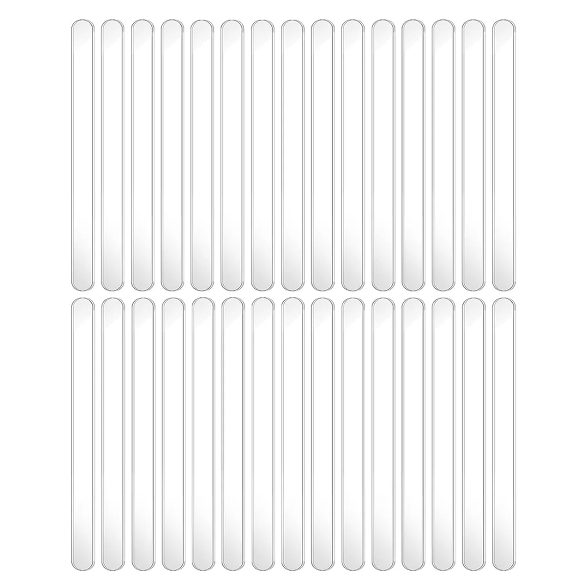 30PCS Popsicle Sticks 4.5 Inch Acrylic Cakesicle Sticks Reusable Ice PopSticks Plastic Popsicle Sticks (Clear)