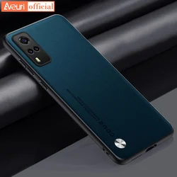 For Vivo Y31 Y51 Y53S 4G Luxury PU Leather Case For Vivo Y31 2021 Back Cover Matte Silicone Full Protection Phone Case Coque