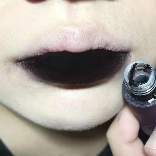Imagen 1 del producto Lápiz labial mate gótico azul, resistente al agua y duradero, brillo de labios negro mate, marrón, tinte de labios rojo sangre de Paloma Sexy, maquillaje de labios oscuro, 1 ud.