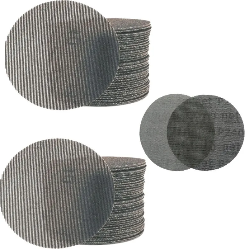 

11pcs 5" 320G mesh sandpaper, wood floor mirror polishing, durable grain