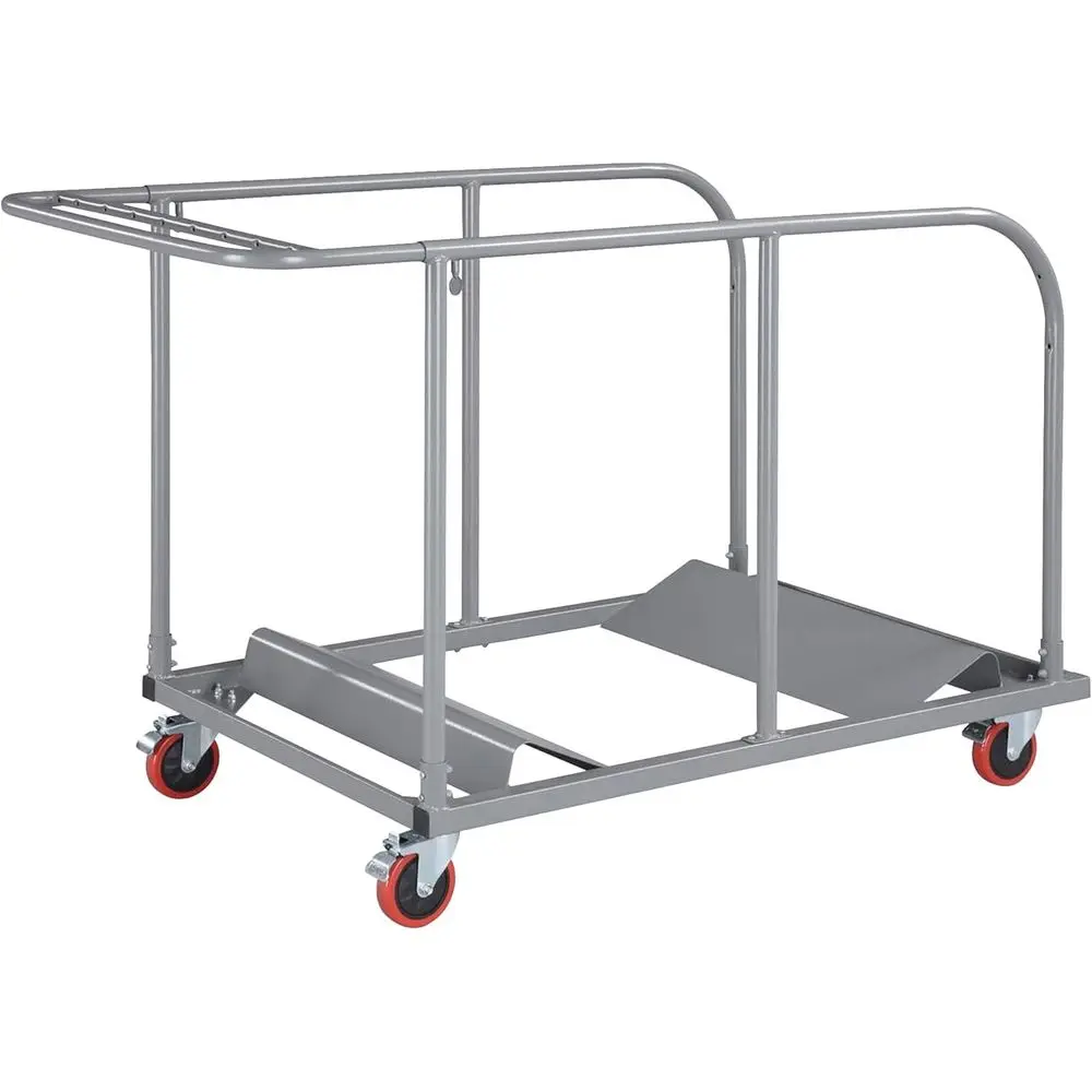 

Gray Round Trolley Cart for Tabletop Use