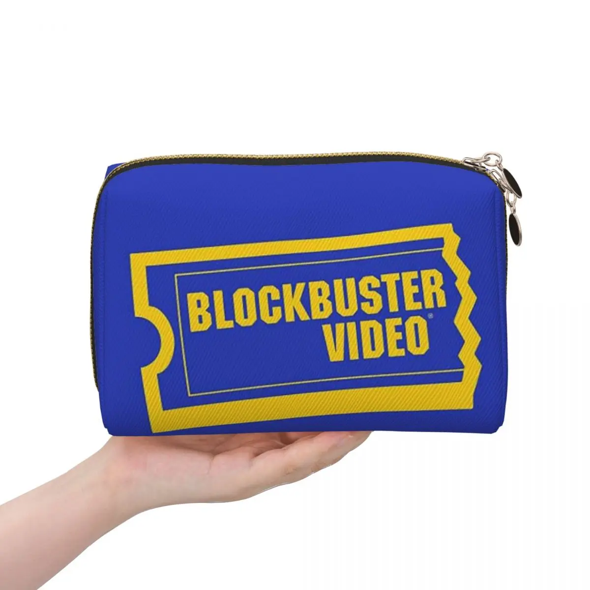 Blockbuster Video Women Cosmetic Bags Travel Makeup Organizer Pouch Toiletry Storage Dopp Kit Case