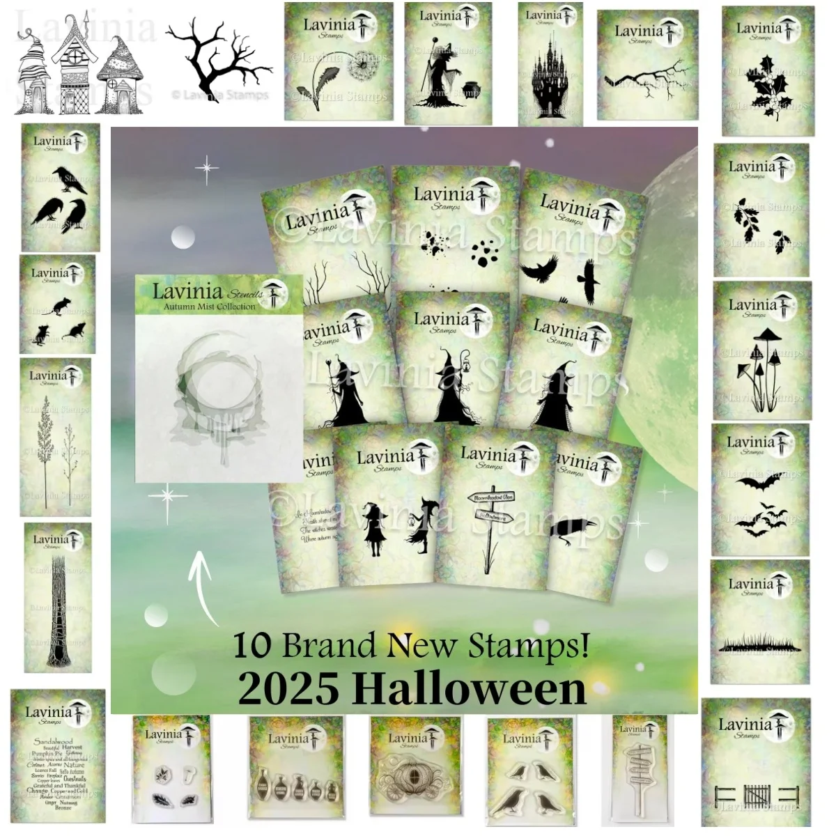 

Halloween Pumpkin Coven of Curiosit Clear Stamps DIY Scrapbook Embossed Handcraft Paper Album Craft Template Supplies Decoration