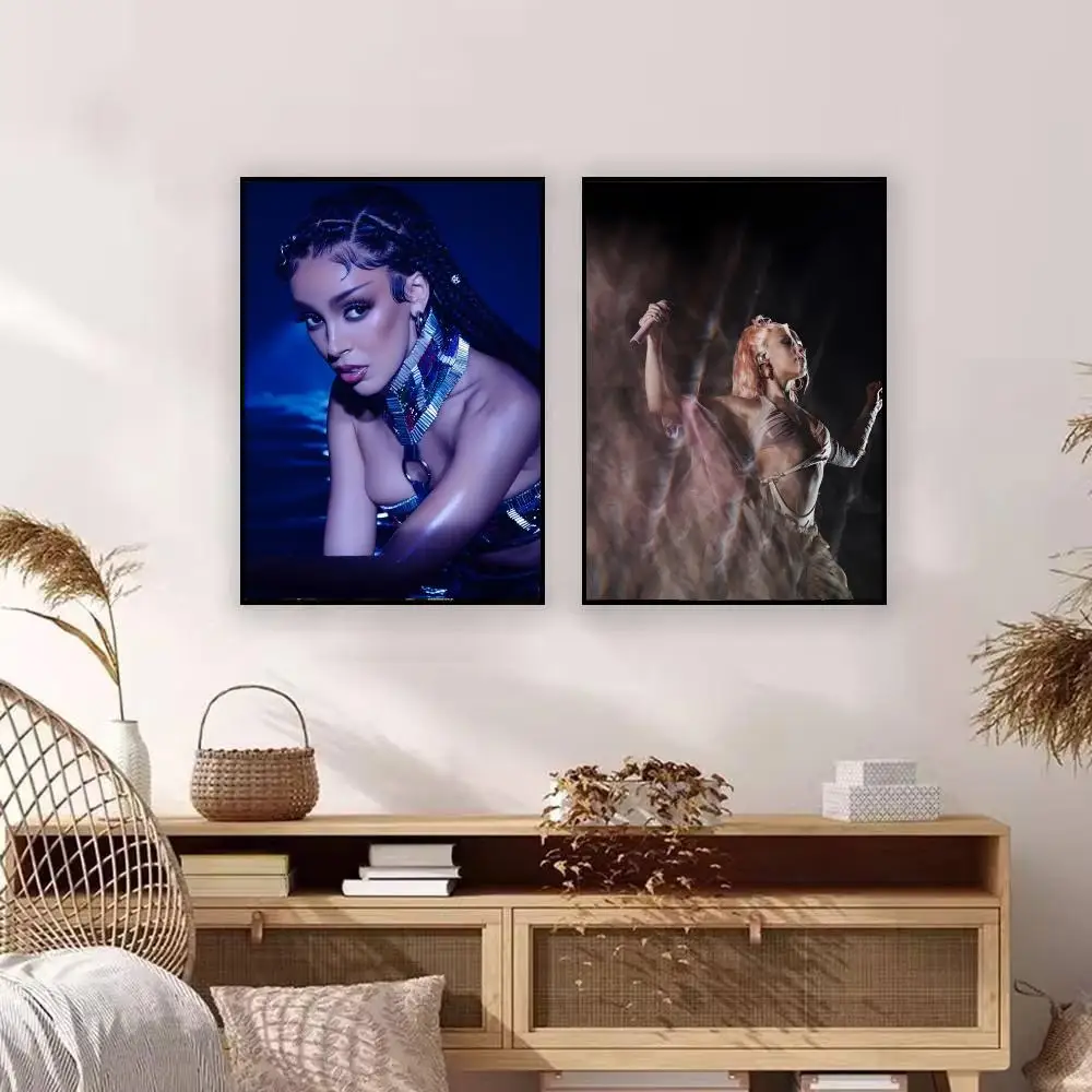 Music D-Doja Cat Poster Premium Art Wall Decor, Simple Ornament for Living and Leisure Areas