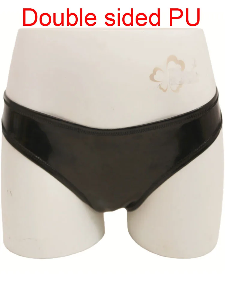 

Двусторонние короткие бикини из искусственной кожи с мокрым эффектом, трусы из ПВХ, колготки танга, эластичные сексуальные трусики Calcinha Bragas, стринги, трусики-стринги