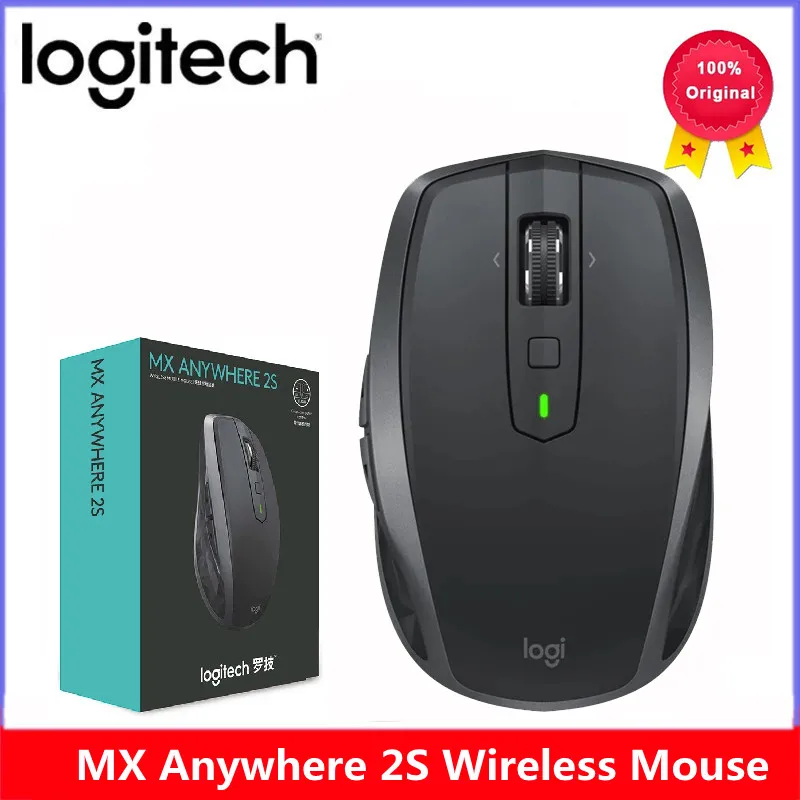 Original Logitech MX Anywhere 2S Wireless Bluetooth Mouse 2.4GHz 4000DPI Rechargeable Gaming Mice Dual Connection Mouse