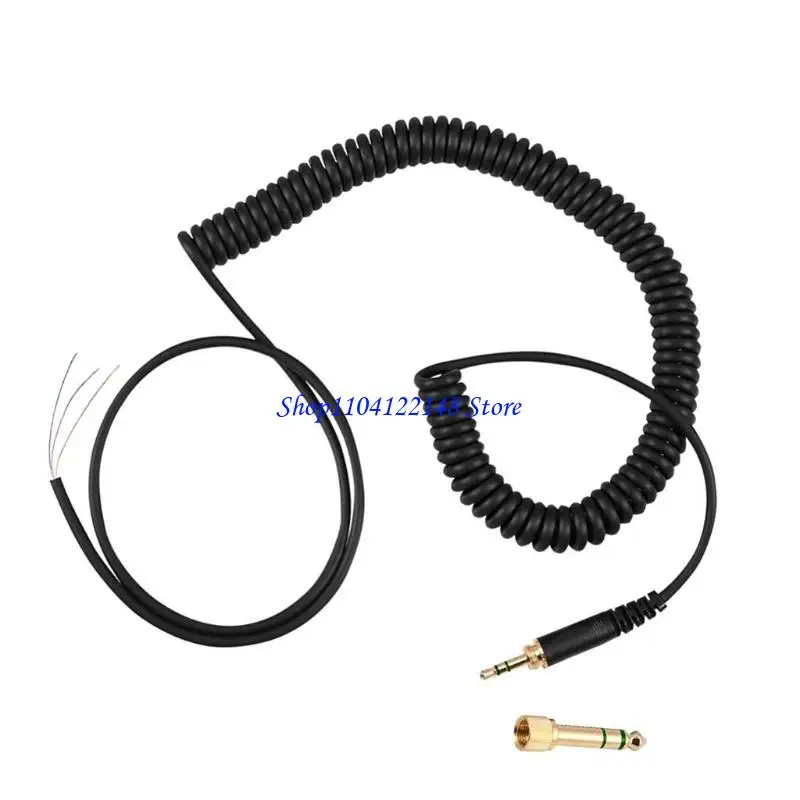 P9FA Headphone Adapter Replacement Spring Coil Cable for DT 770 770PRO 990 990PRO