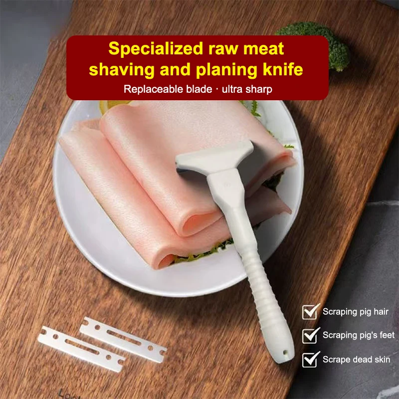 

Pig Skin Fat Scraping ToolSpecial Knife For Shaving Pig Hair, Shaving Wool,Shaving Pig Hooves Oil Removal Knife1PC"