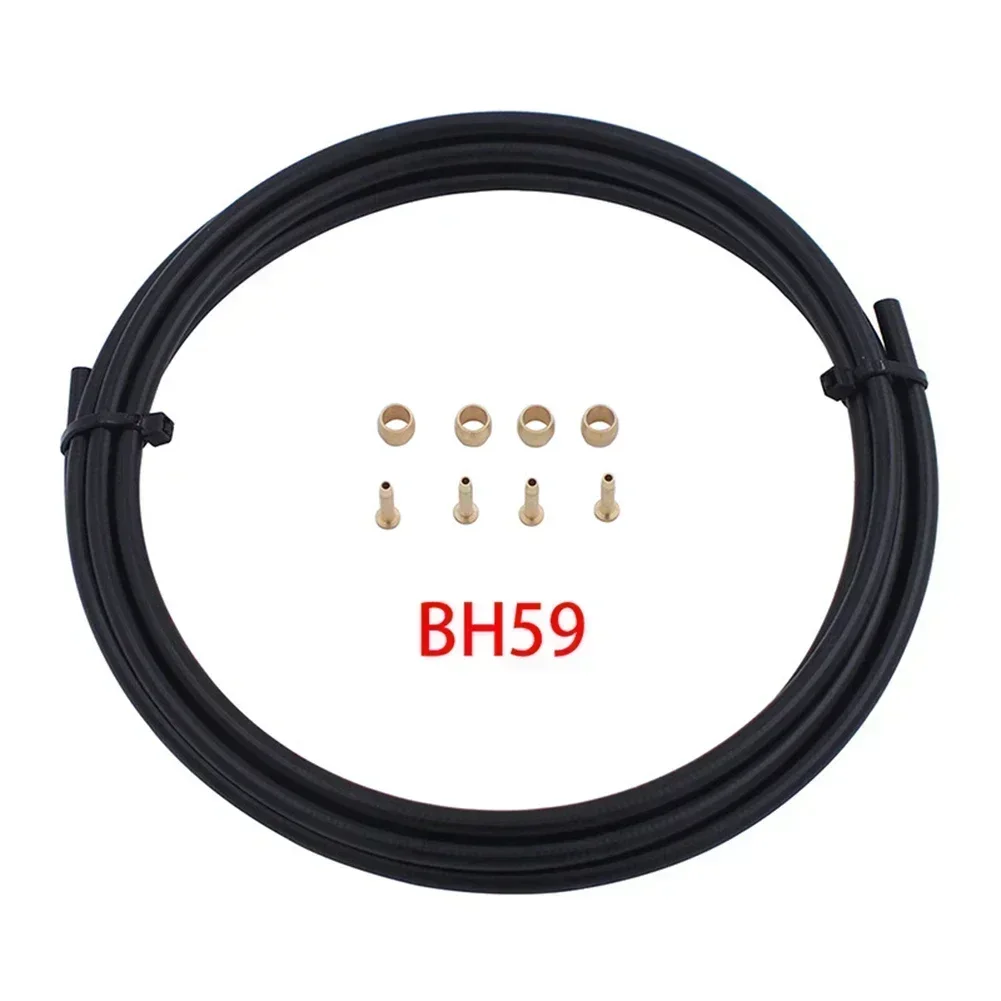 BH59/BH90 2.5M MTB Joint Oil Brake Nylon Braided Hydraulic Oil Brake Brake Hose Set Mountain Bike Oil Brake Olive Oil Needle Set