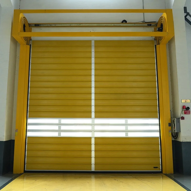 Customization Hard Fast High Speed Roller Shutter High Performance Al-Alloy Spiral Hard Panel Door