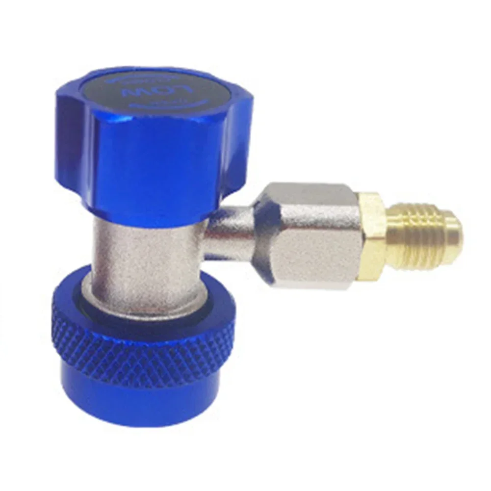 High Low Side Adapter Connector Quick Fitting Coupler For Car Air Condition Aluminum Alloy Valve Body Comfortable Operation