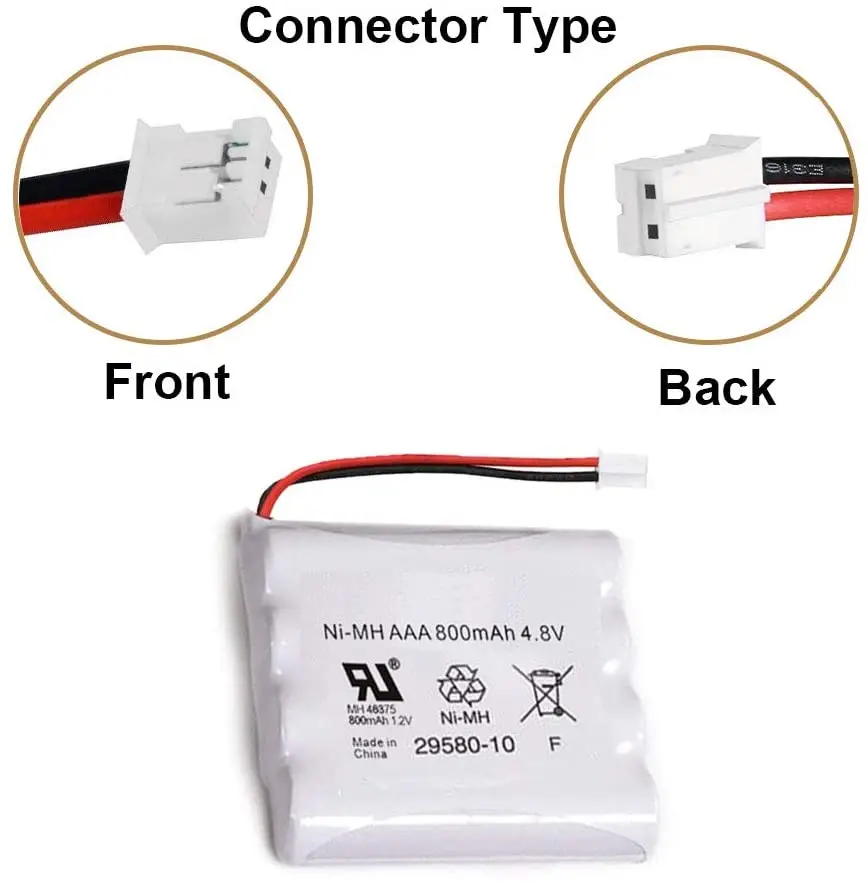 4,8 V Ni-MH zamiennik dla letniej baterii do niani elektronicznej dla niemowląt 29580-10 29270-10 29610 29620 29630 36014 AAA Ni-MH 4,8 V 800 mAh