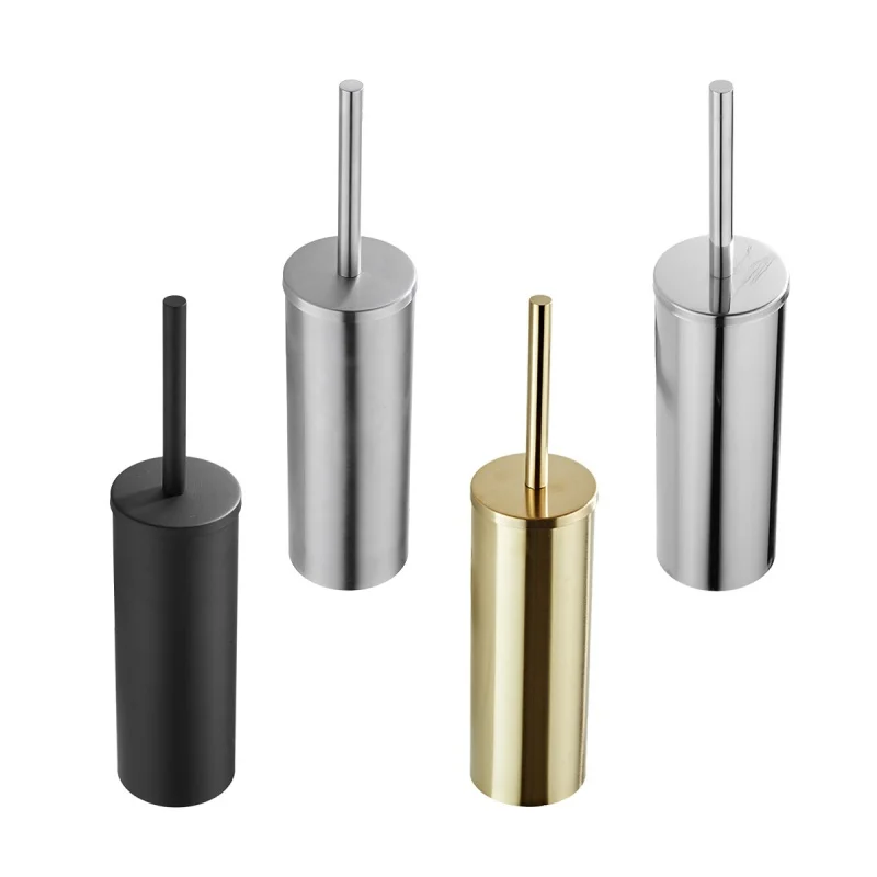 

Stainless steel Nickel toilet brush holder with brush Brushed Gold deodorant bathroom toilet cleaning brush holder set